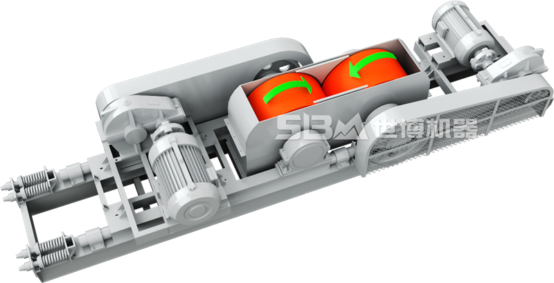 雙輥破碎機(jī)結(jié)構(gòu)圖